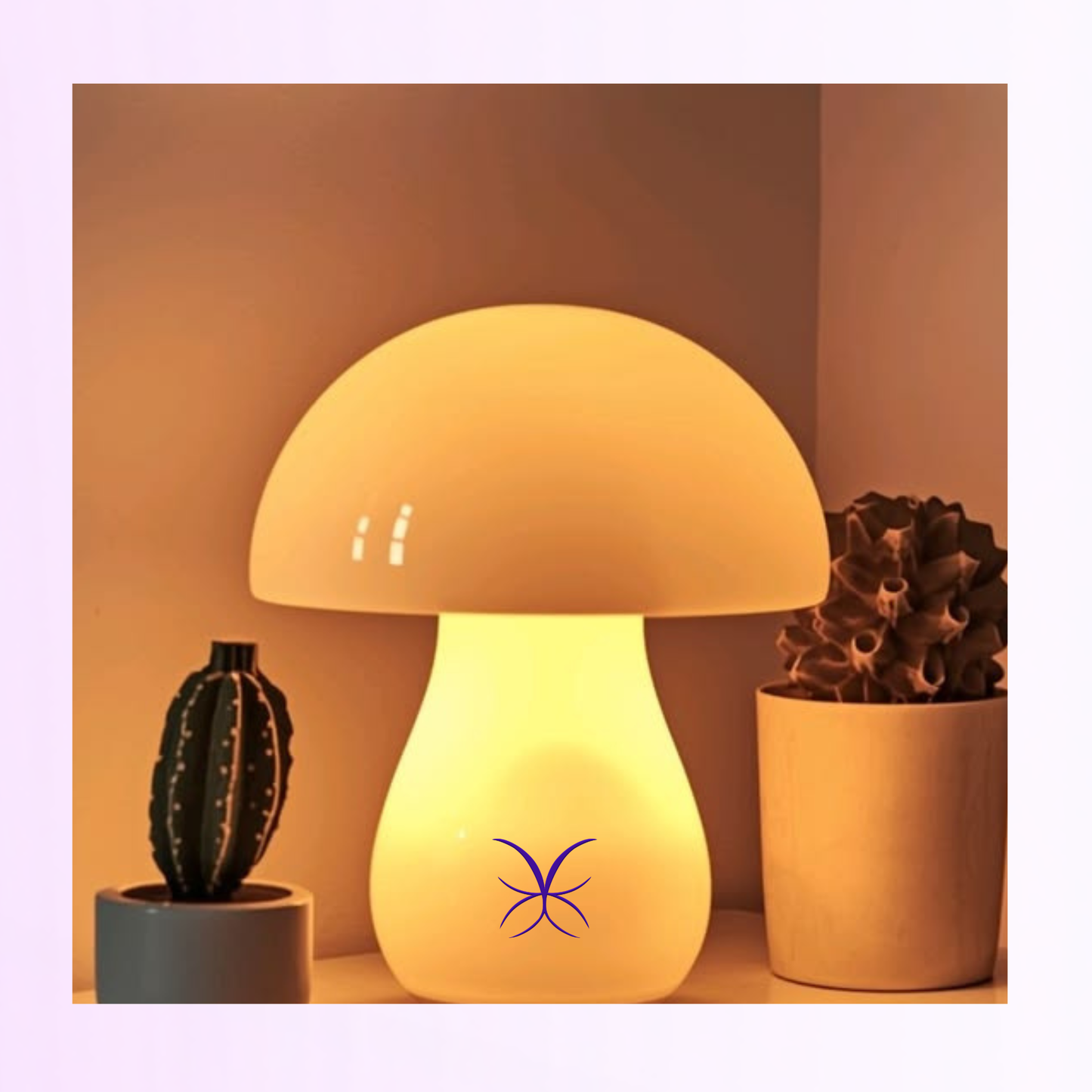 Wooden Mushroom Light