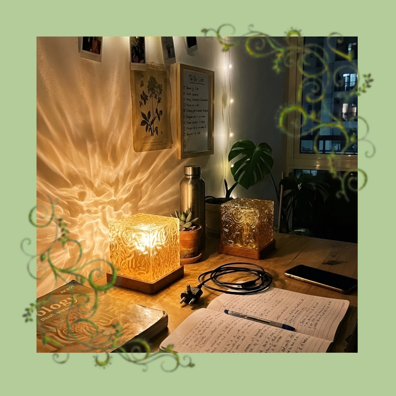 Water Ripple Projector Night Light