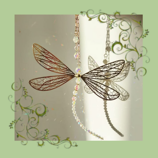 Dragonfly Crystal Sun Catcher Pendant